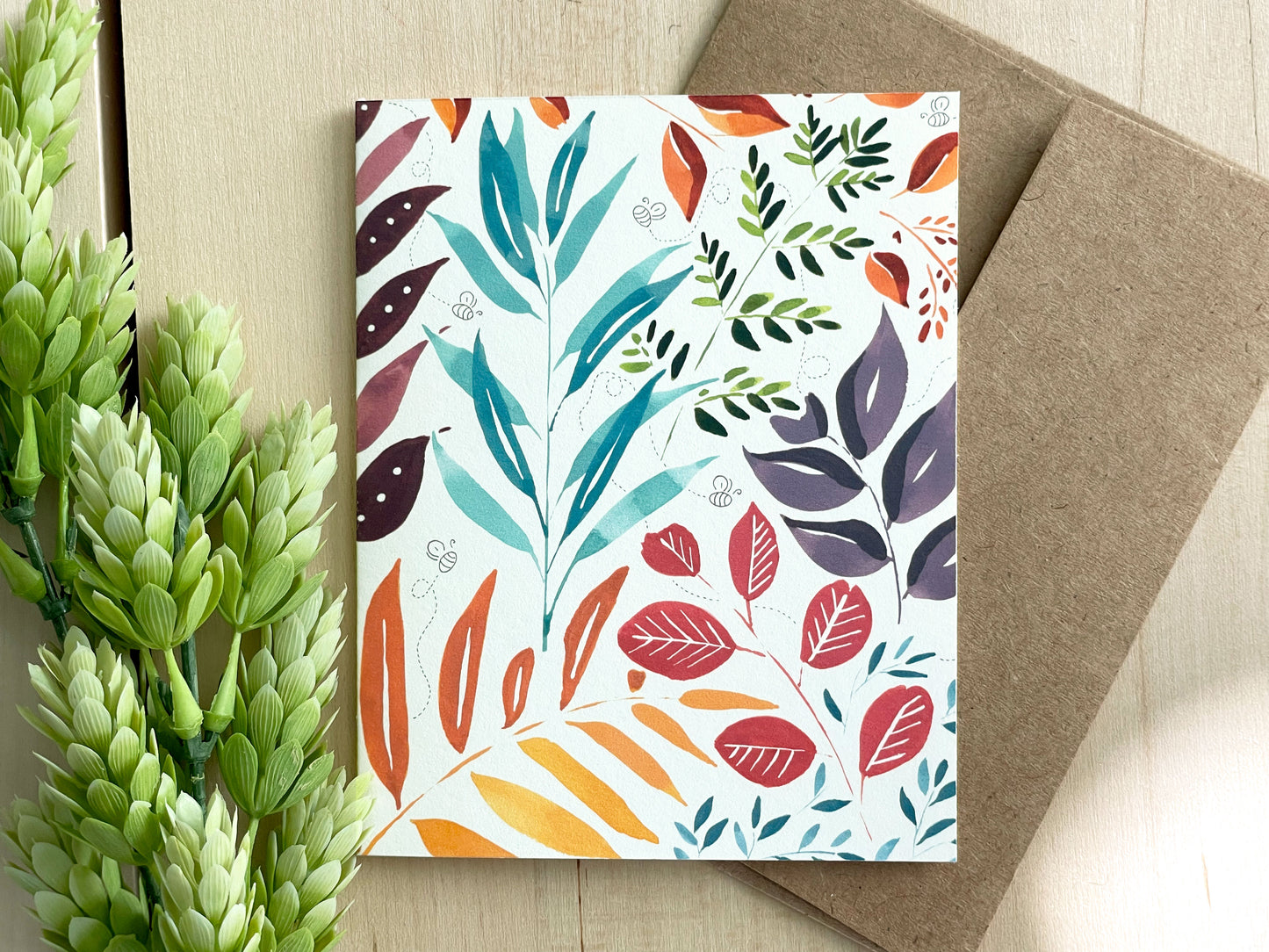 Botanical Card Set with Envelopes