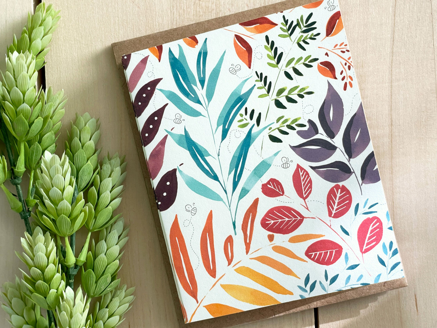 Botanical Card Set with Envelopes