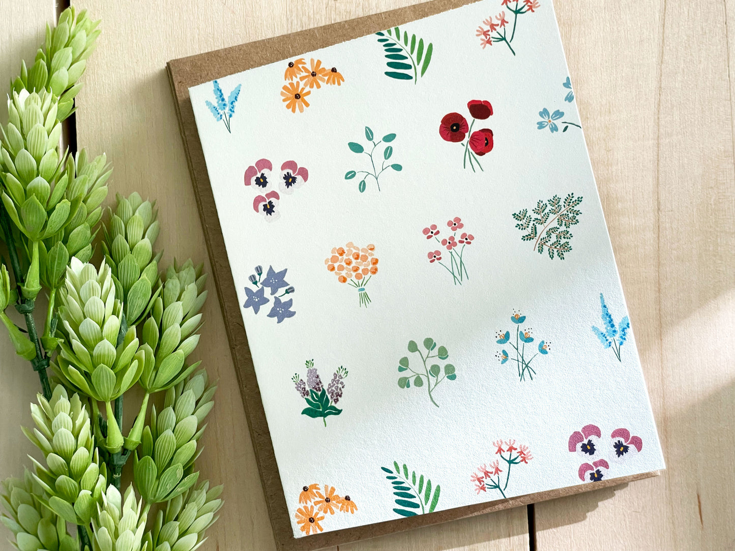 Darling Florals Card Set with Envelopes