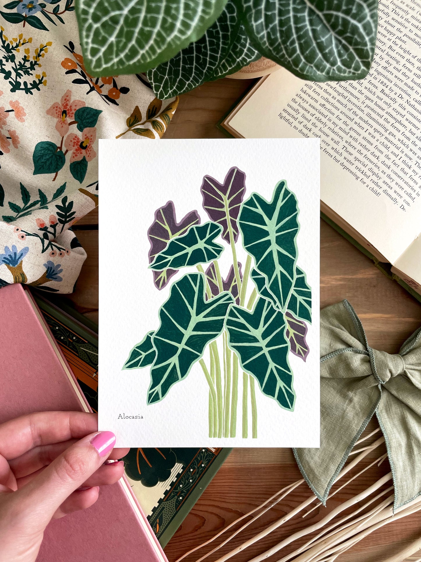 Set of 5 | 5x7 Plants on Paper Gouache Prints