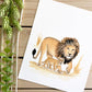 Lion 8x10 Watercolor Print