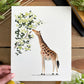 Giraffe 8x10 Watercolor Print - Lilyvine Design