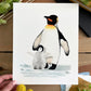 King Penguin 8x10 Watercolor Print - Lilyvine Design