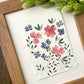 Floral Watercolor Original 5x7 Painting on Cotton Rag Paper - Lilyvine Design