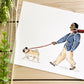 Pug Companion 8x10 Watercolor Print - Lilyvine Design