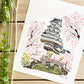 Tokyo (Japan) 8x10 Watercolor Print - Lilyvine Design
