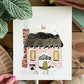 Set of 3 | 8x10 Drawn Dwellings Watercolor Prints