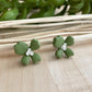 Kiwi Blossom Clay Stud Earrings
