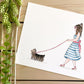 Yorkshire Terrier Companion 8x10 Watercolor Print