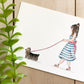 Yorkshire Terrier Companion 5x7 Watercolor Print