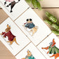 Set of 5 | 4x6 Canine Watercolor Prints - Lilyvine Design