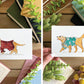 Set of 5 | 4x6 Canine Watercolor Prints - Lilyvine Design
