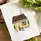 Cottage Gouache Original 5x7 Painting on Cotton Rag Paper - Lilyvine Design