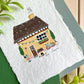 Cottage Gouache Original 5x7 Painting on Cotton Rag Paper - Lilyvine Design