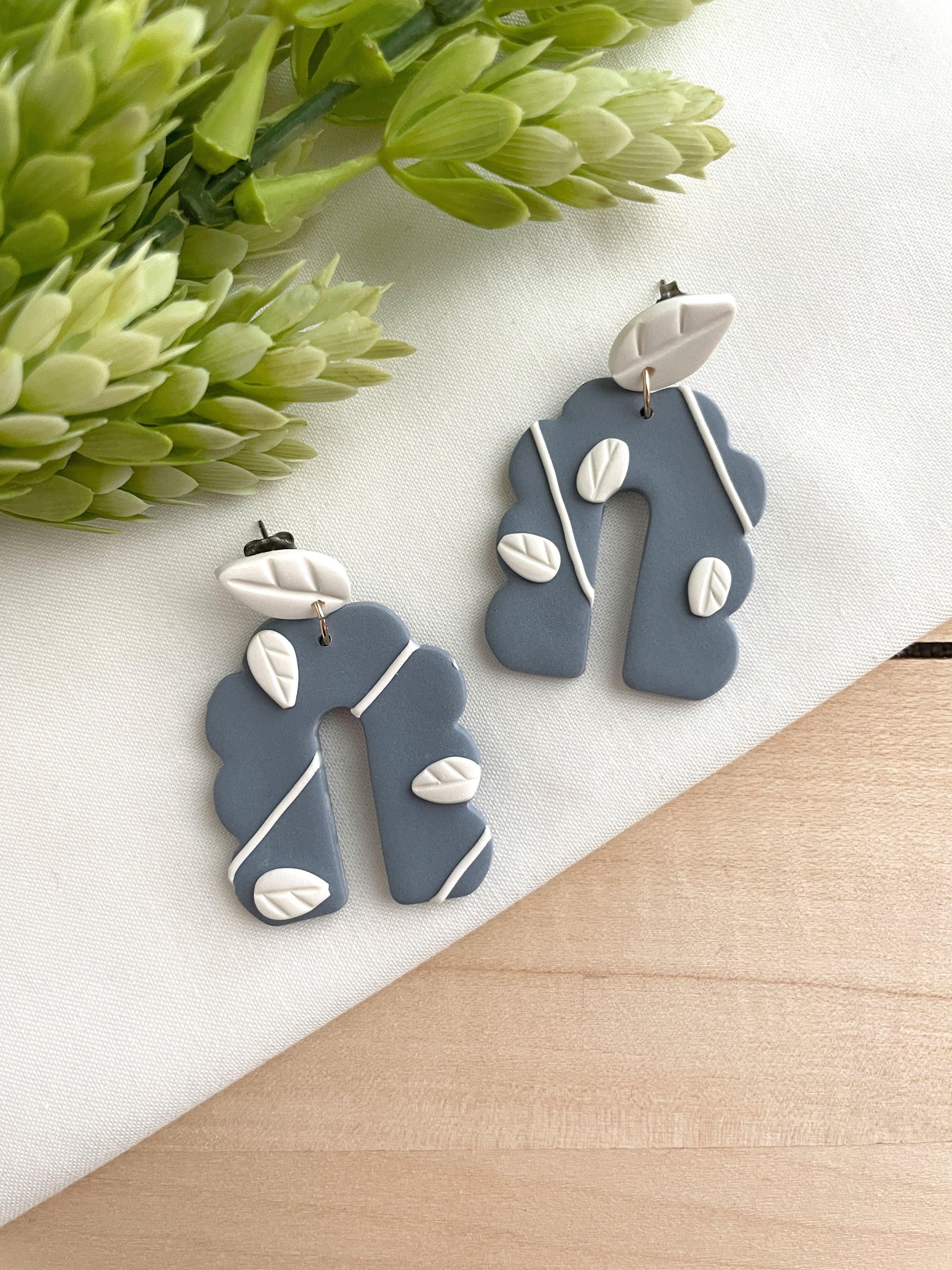 Mountain Blue Drop Earrings - Lilyvine Design