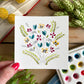 Set of 3 | Floral Watercolor Original 4x4 Paintings - Lilyvine Design