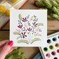 Set of 3 | Floral Watercolor Original 4x4 Paintings - Lilyvine Design