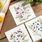 Set of 3 | Floral Watercolor Original 4x4 Paintings - Lilyvine Design